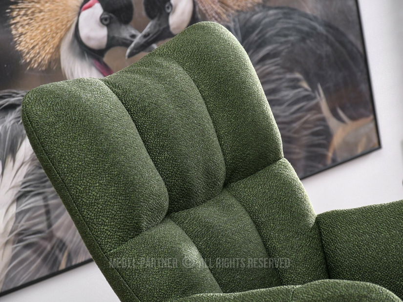 Fotoliu Kikino X (verde + negru)