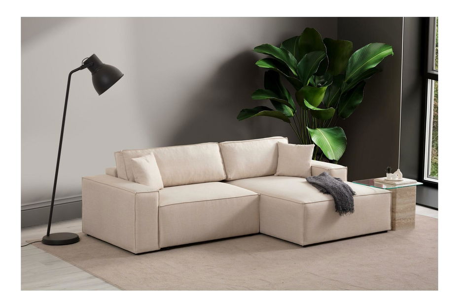 Colțar Pirlofenzza (cu sp. depozitare) (D) (ecru)