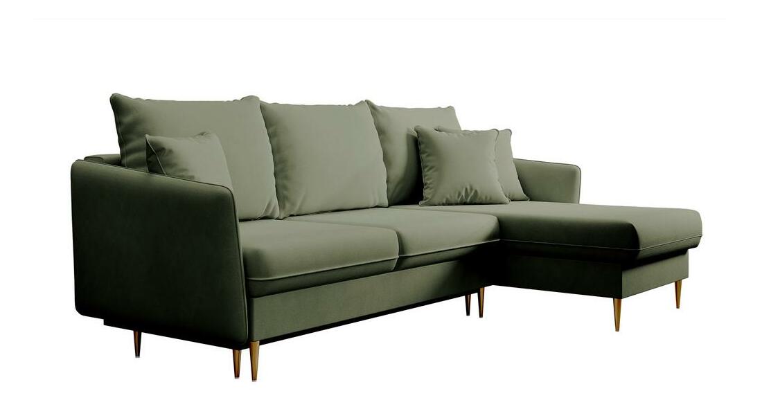 Colțar Vivaldio L (măslin + auriu)