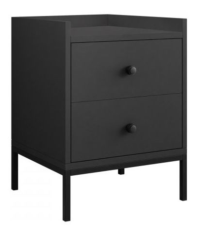 Éjjeliszekrény Tezarta 2SZ (fekete) 