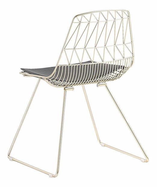 Set 2ks. jedálenských stoličiek Harlem (zlatá)