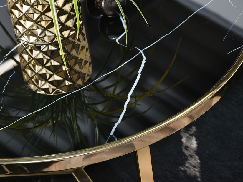 Dohányzóasztal Natol (fekete + arany)