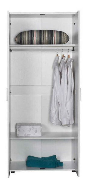 Ruhásszekrény Ginevra (fehér)