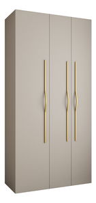 Šatníková skriňa 120 cm Carmela 50-2 (kašmír + zlatá)