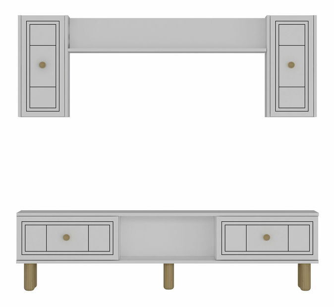 Obývacia stena Darino (biela)