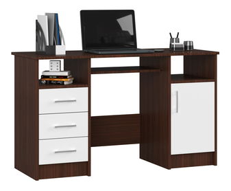 PC stolík Aziza  (wenge + biela)