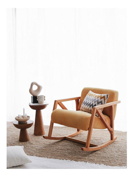 Fotoliu balansoar Nena (Galben)