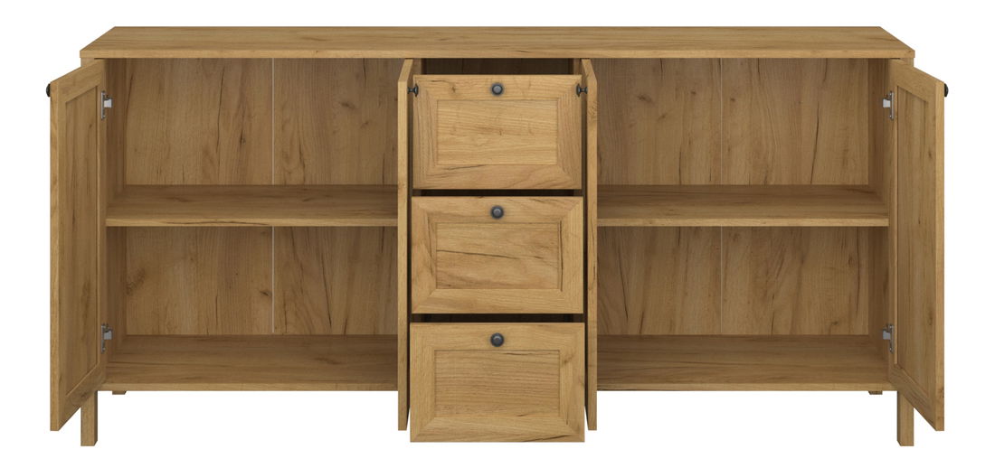 Komoda Keira 4D3S (hrast craft zlatni)