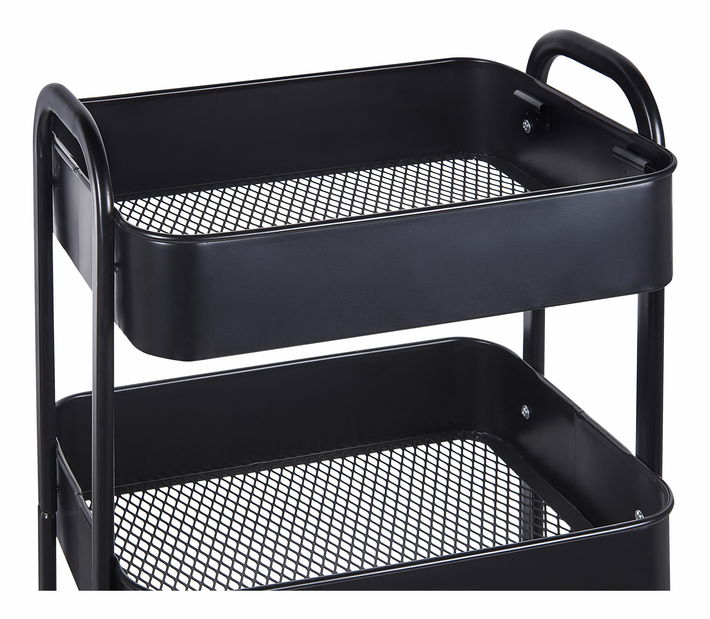 Servírovací vozík LANCA (čierna)