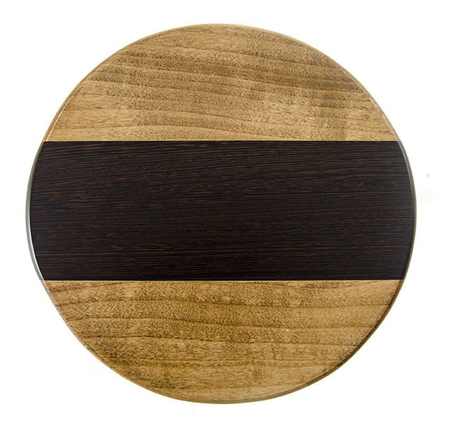 Barová stolička Bolemo (orech + tmavohnedá) 