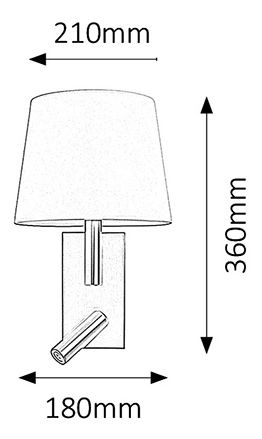 Iluminat de perete Harvey 6539 (satin crom)
