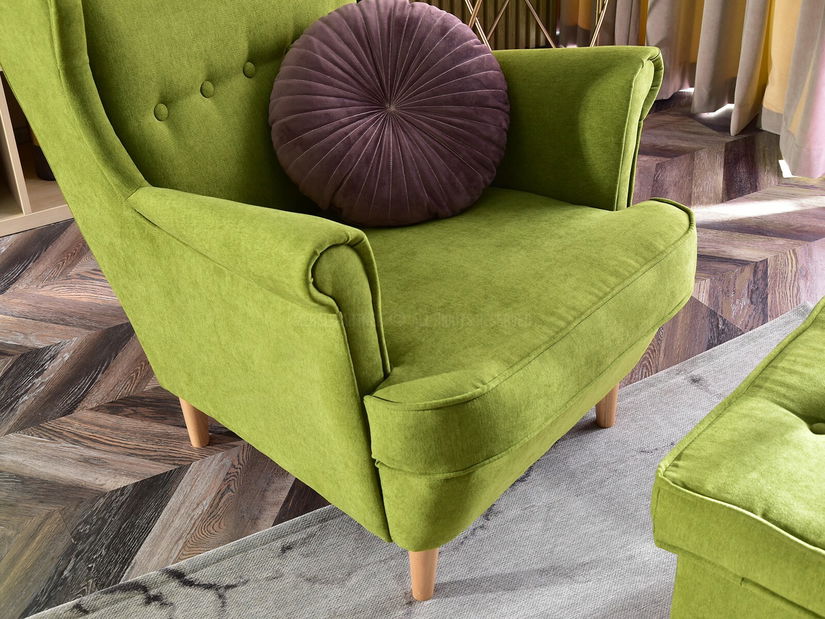 Kreslo ušiak Margis (čierna)