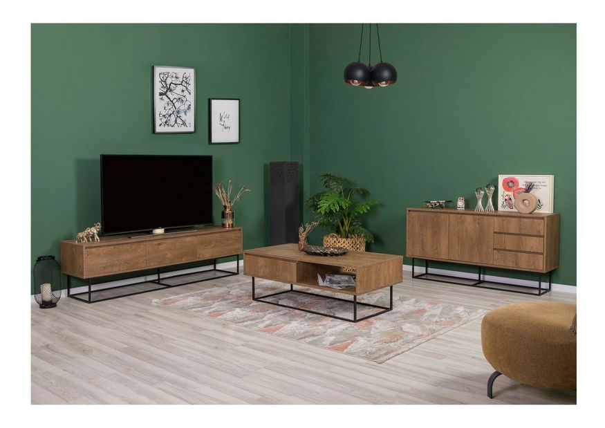 Set za dnevni boravak Laxi 19 (orah + crna)