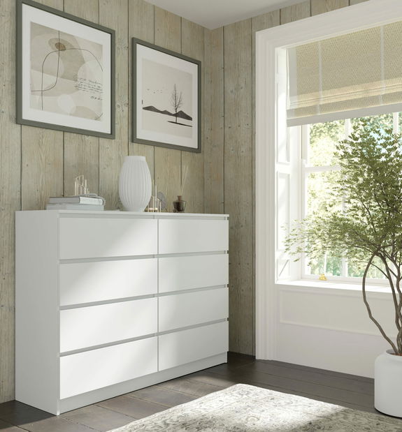 Comodă Maya S8 (alb)