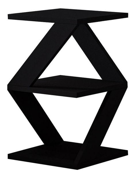 Príručný stolík Albena (čierna + dub)