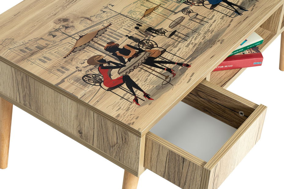 Konferenčný stolík Broady (atlantická borovica)