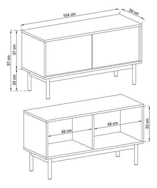 Masă TV/Comodă Ben 104