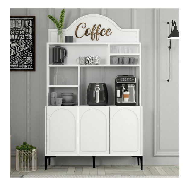 Kredenc Lyra (bijela + crna)