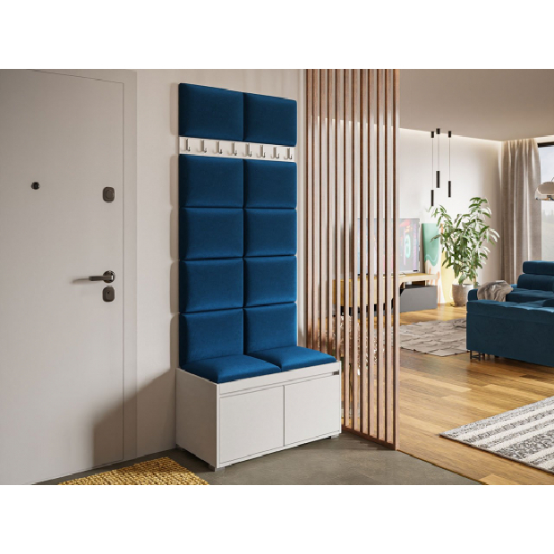 Mobilier pentru hol Kendora 80 (cu 12 buc panouri tapițate Pazara 40x30) (manila 26)