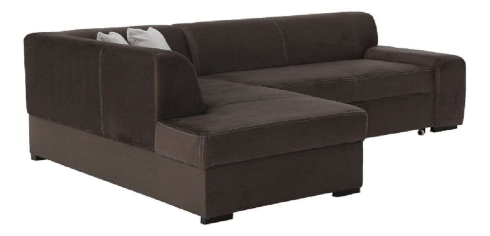 Rohová sedačka Milenna (hnedá) (L)