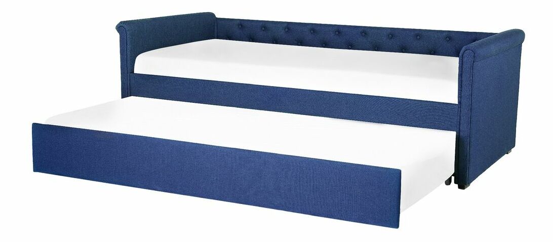 Rozkladacia posteľ 80 cm LISABON (s roštom) (modrá)