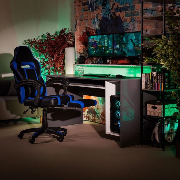 Kancelárske kreslo Gazania (modrá)