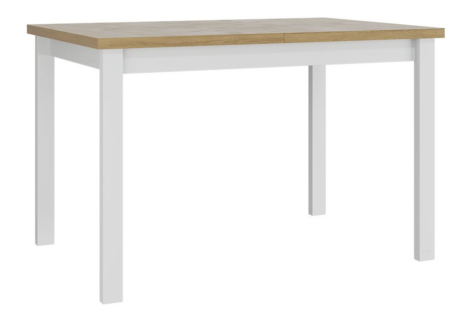 Masă sufragerie extensibilă Deasal 80 x 120 150 I (Stejar sonoma + Alb) (pentru 2-6 persoane)