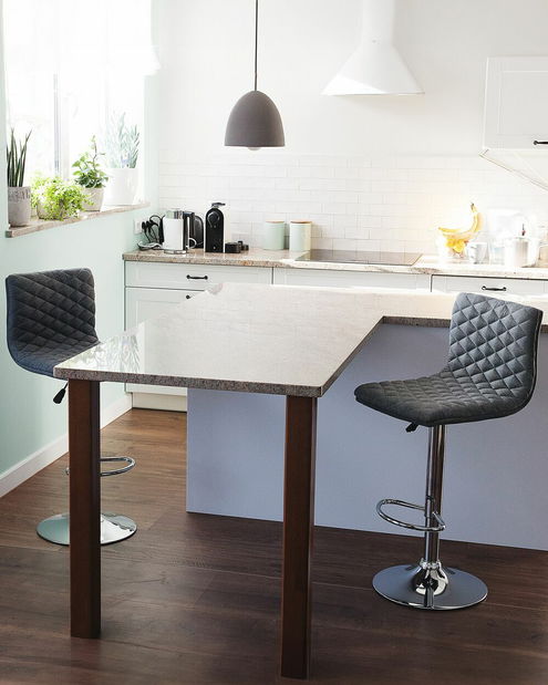 Set 2ks. barových stoličiek Orlo (sivá)