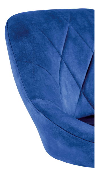 Scaun tip bar Henrietta (albastru închis + negru)