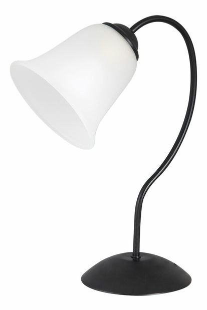Stolová lampa Fabiola 7257 (matná čierna + opálové sklo)