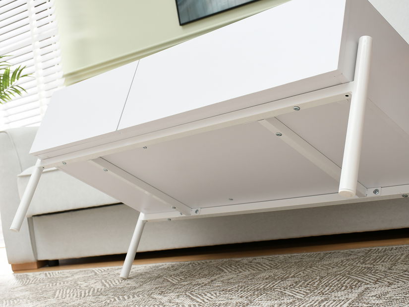 Măsuță de cafea Bertina L (sonoma + alb)