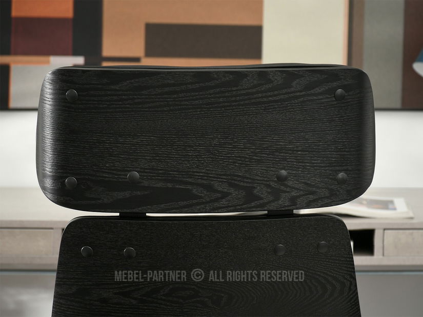 Fotel Lionel (fekete + króm)