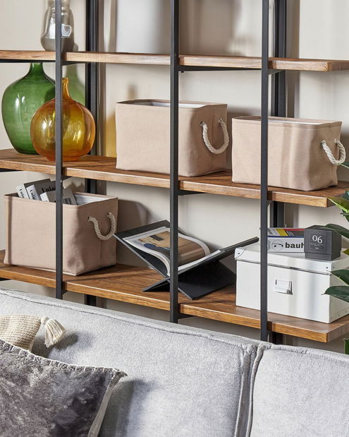 Set 3 buc coșuri depozitare Deanna (bej)