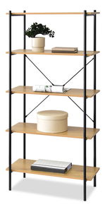 Regál Almasa A4 (dub + čierna)