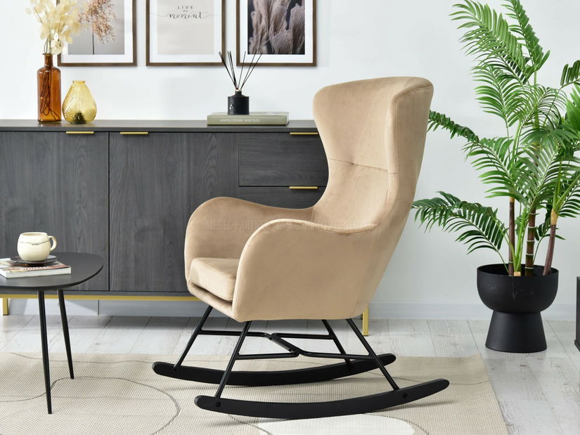 Fotoliu Nesia (bej + fag negru)