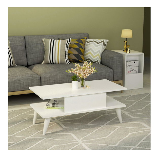 Măsuță de cafea Disevo 1 (alb) 