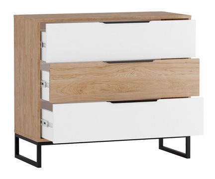 Komoda Irawadi K3SZ IA03 (hikora + biela matná) *výpredaj