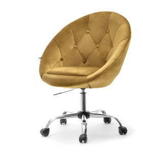 Kreslo Lush 4 (zlatá + chrómová)