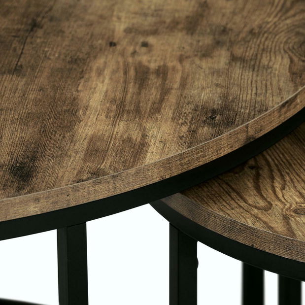 Dohányzóasztal szett (2 db.) Alcanzar (old style wood)