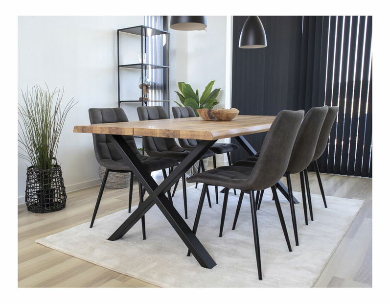 Jedálenská stolička Miveria 1 (sivá)