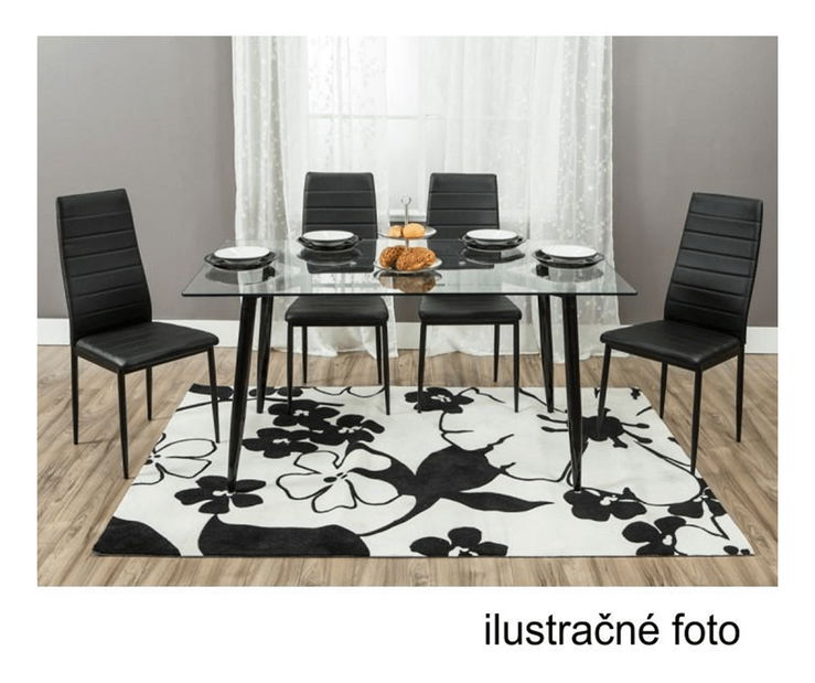 Set 3 ks jedálenských stoličiek Collort nova (svetlosivá ekokoža) *bazár