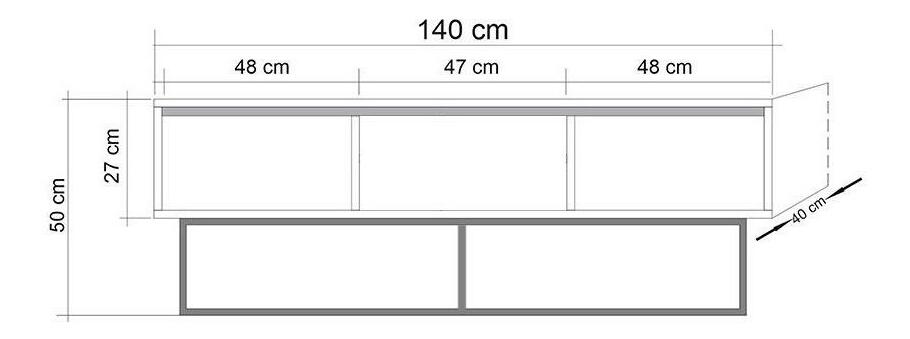 Súprava nábytku do obývacej izby Laxi 16 (orech + čierna)