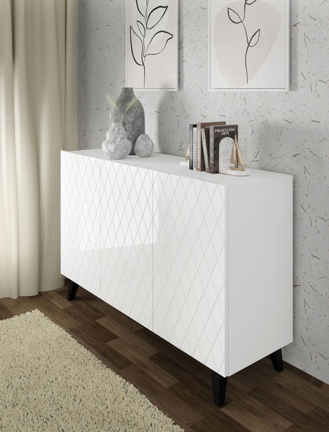 Skrinka Dintanna 145 (biela + lesk biely)