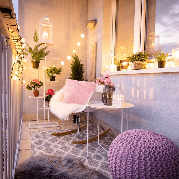 Fotelja za ljuljanje Bangor (bijela) 