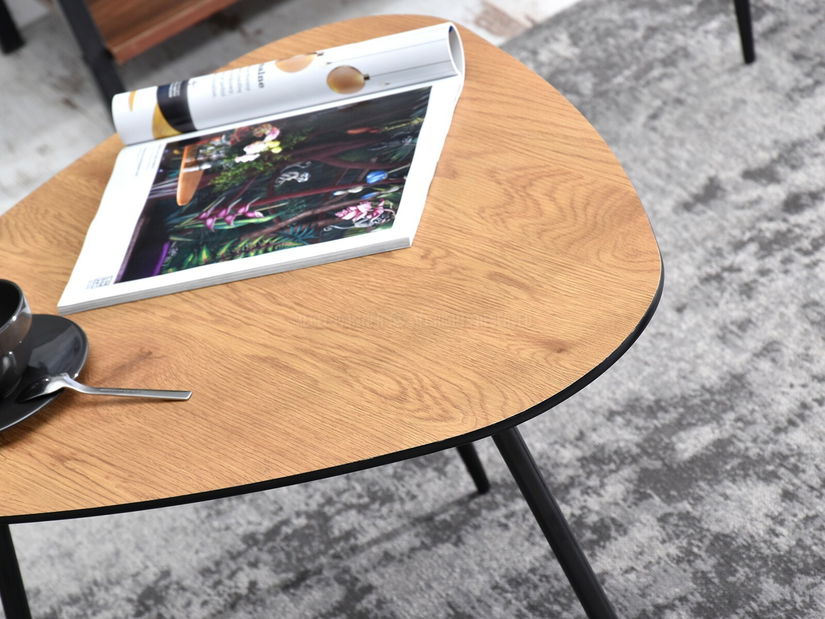 Konferenčný stolík Rossi Xl (dub + čierna)