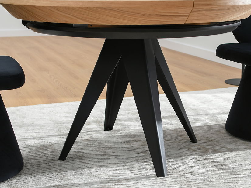 Jedálenský stôl Mostrado (dub + čierna)