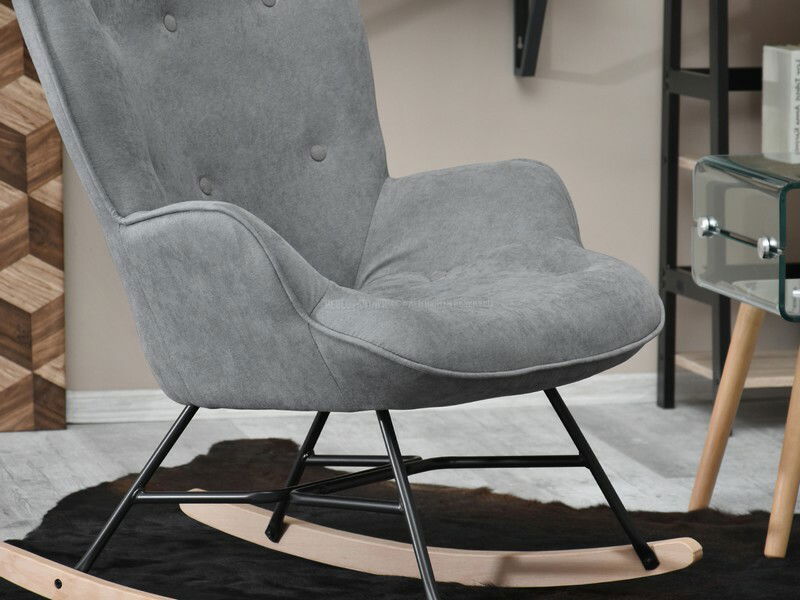 Fotelja Sibyla (siva + crna)