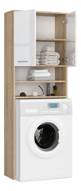 Ormarić za perilicu rublja Farid TYP5 (hrast sonoma + bijeli sjaj)