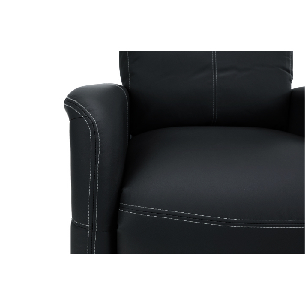 Fotoliu pentru relax Francesco CH 113100 piele PU Negru