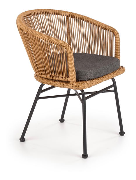 Scaun de grădină Zifra (natural + gri)